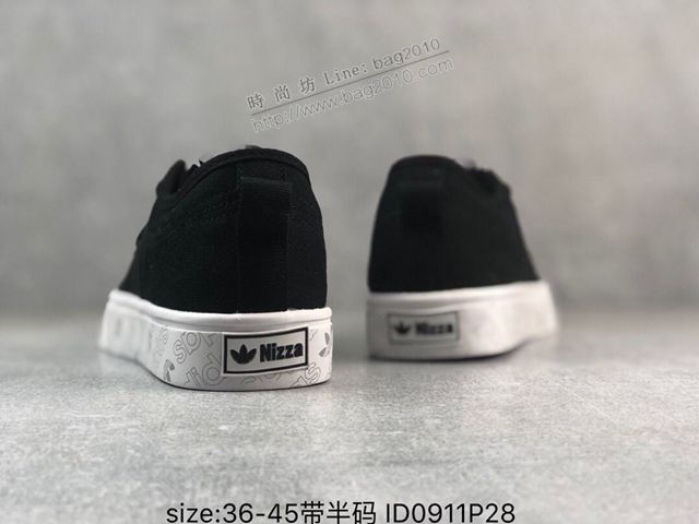 Adidas鞋 新品爆款 adidas三葉草專櫃正品 滿印logo鞋底 阿迪達斯帆布鞋 EE5614 男女同款  hdx13283